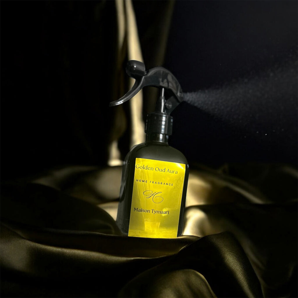 Golden Oud Aura – Black Fig, Cedar & Amber Home Fragrance